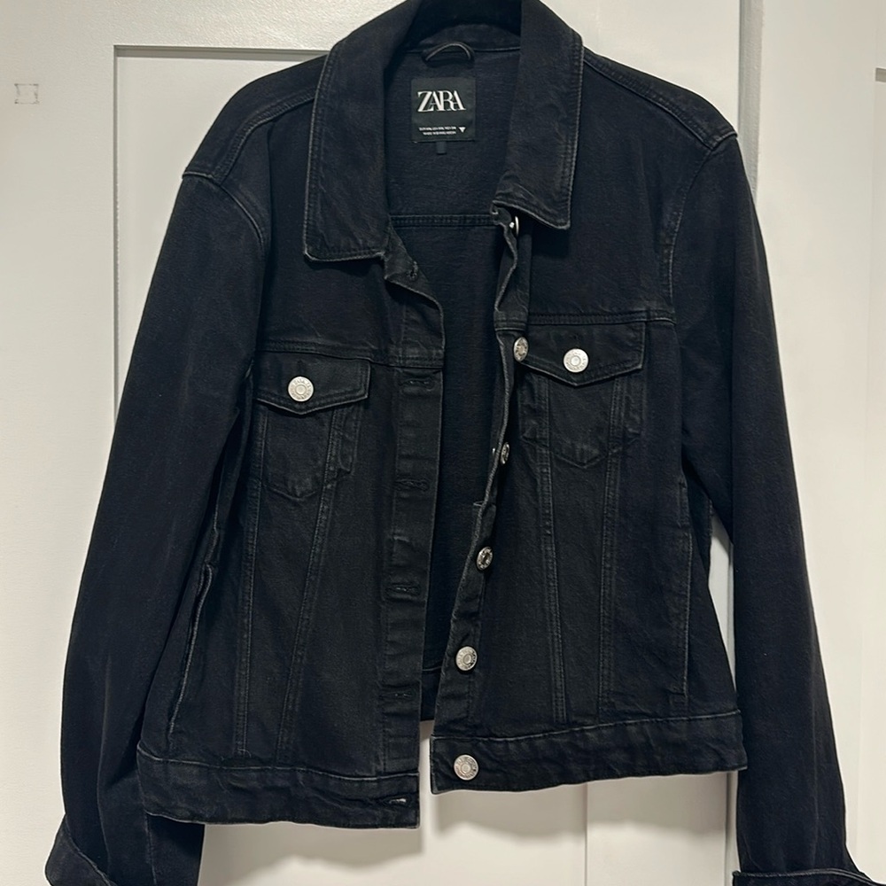 Zara oversized jean jacket